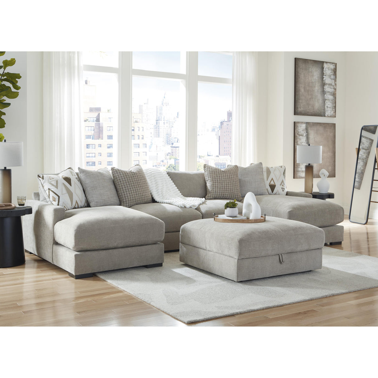  Benchcraft Aslan Court 2030511 Ottoman With Storage IMAGE 6
