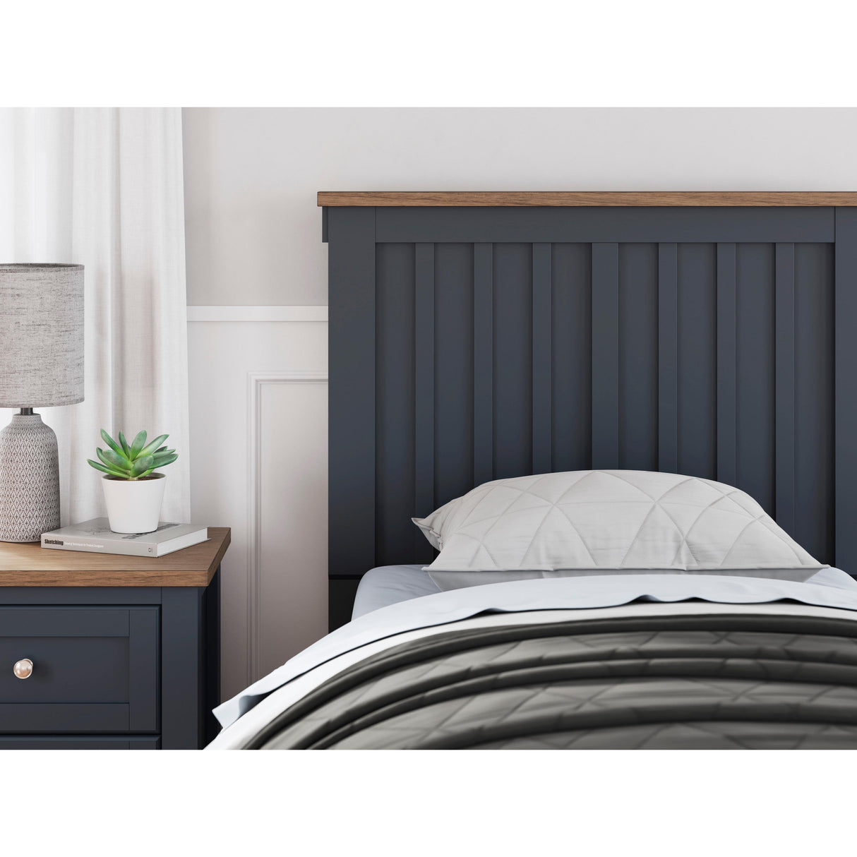  Signature Design by Ashley Landocken B414-53 Twin Panel Headboard IMAGE 2