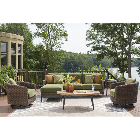  Signature Design by Ashley Horizon Hall P572-821 Swivel Lounge with Cushion IMAGE 15