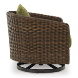  Signature Design by Ashley Horizon Hall P572-821 Swivel Lounge with Cushion IMAGE 3
