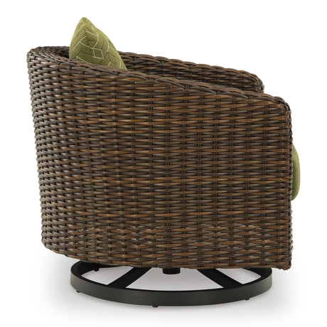  Signature Design by Ashley Horizon Hall P572-821 Swivel Lounge with Cushion IMAGE 3