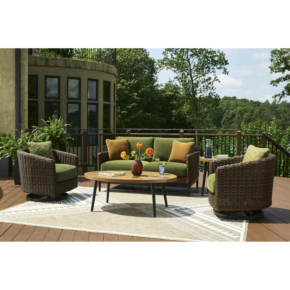  Signature Design by Ashley Horizon Hall P572-835 Loveseat with Cushion IMAGE 7
