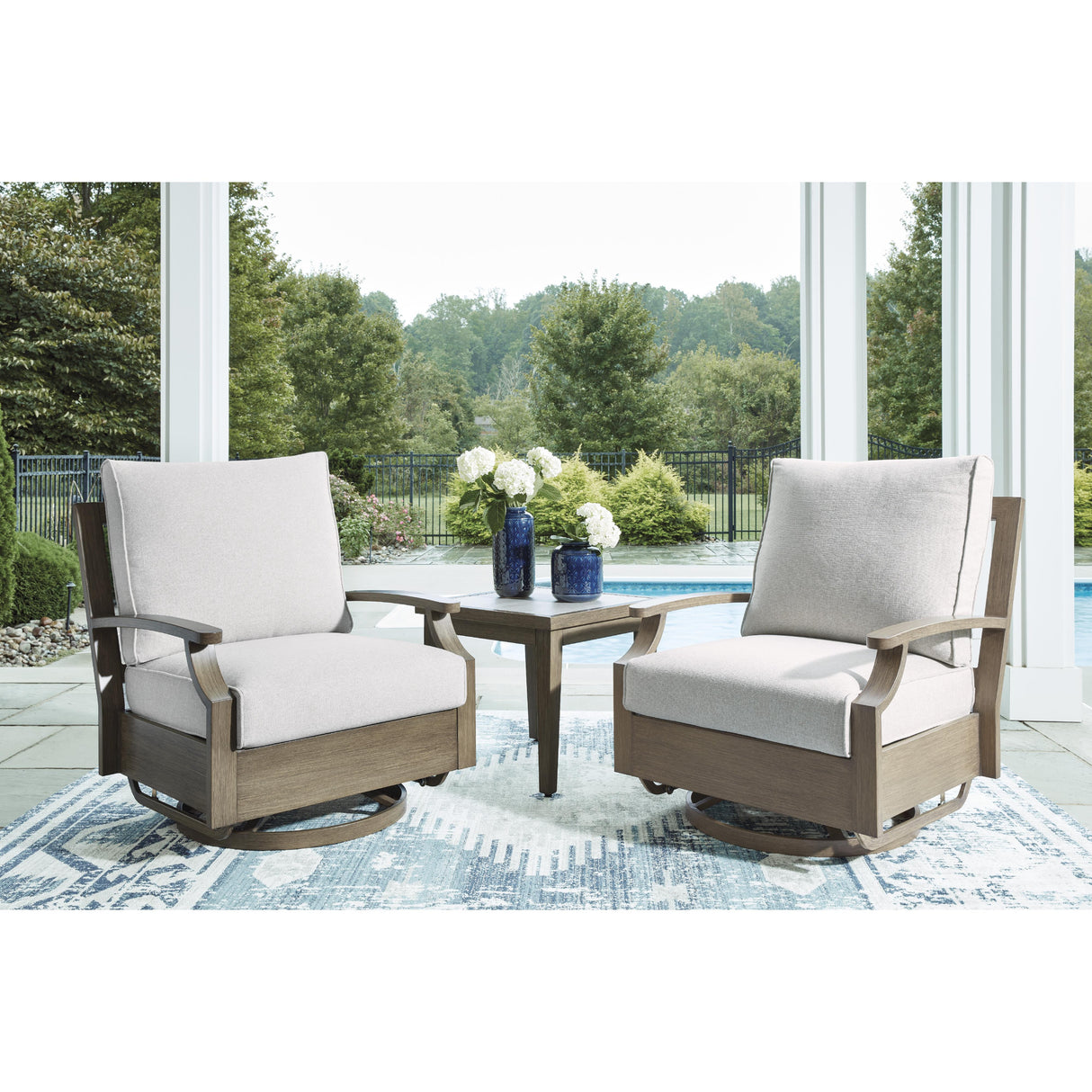  Signature Design by Ashley Rainier Ranch P701-821 Swivel Glider Chair with Cushion IMAGE 7