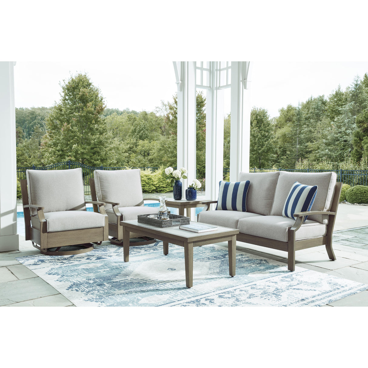  Signature Design by Ashley Rainier Ranch P701-821 Swivel Glider Chair with Cushion IMAGE 8