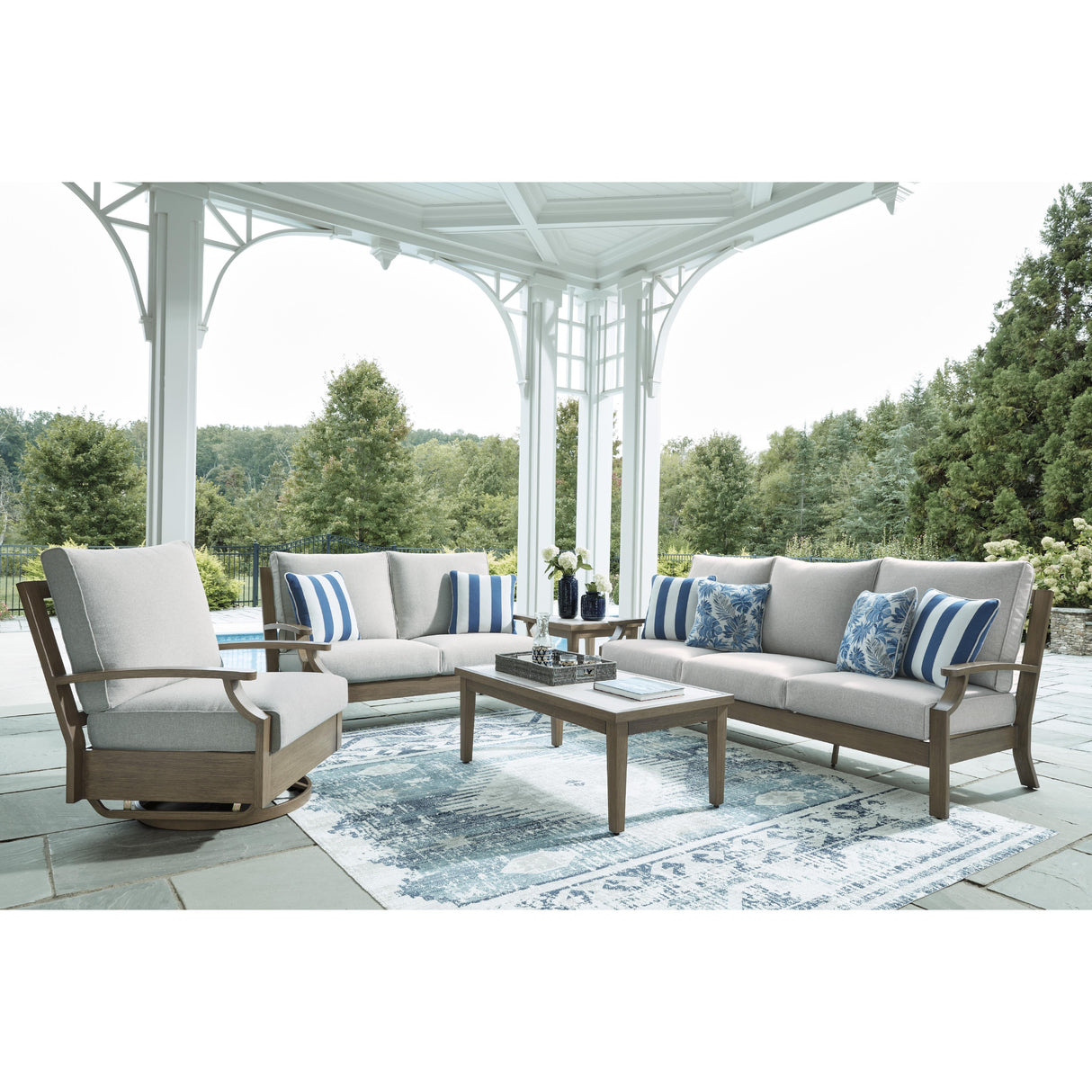  Signature Design by Ashley Rainier Ranch P701-821 Swivel Glider Chair with Cushion IMAGE 9
