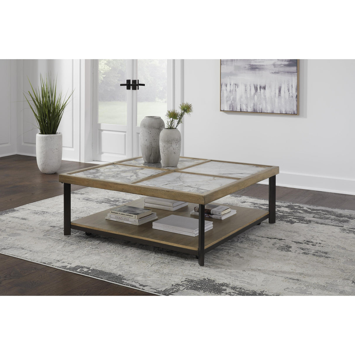  Signature Design by Ashley Montia T632-8 Square Cocktail Table IMAGE 6
