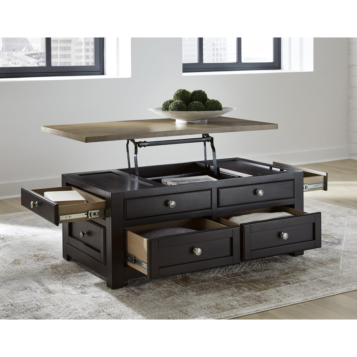  Signature Design by Ashley Drazmine T734-20 Lift Top Cocktail Table IMAGE 7