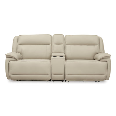  Signature Design by Ashley Double Deal U13001S4 2 pc Power Reclining Loveseat Sectional with Console IMAGE 1