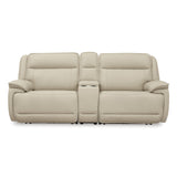  Signature Design by Ashley Double Deal U13001S4 2 pc Power Reclining Loveseat Sectional with Console IMAGE 1