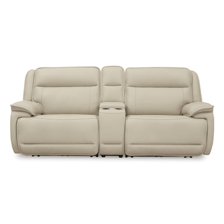  Signature Design by Ashley Double Deal U13001S4 2 pc Power Reclining Loveseat Sectional with Console IMAGE 1