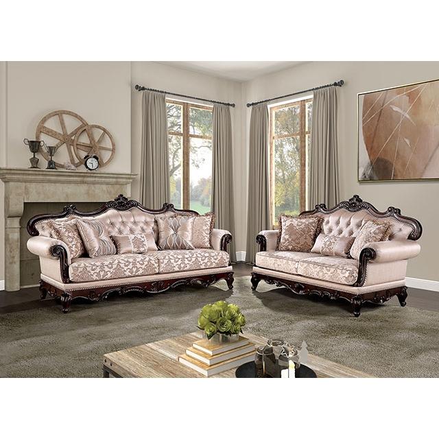  Furniture of America Veracruz FM65002BR-CH Loveseat IMAGE 2