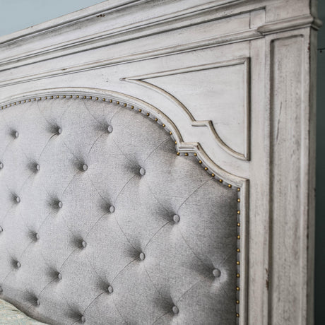  Steve Silver Furniture Highland Park HP900QBW Queen Bed Ivory IMAGE 2