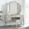  Steve Silver Furniture Highland Park HP900VBWDM Vanity Mirror Bench Set IMAGE 1