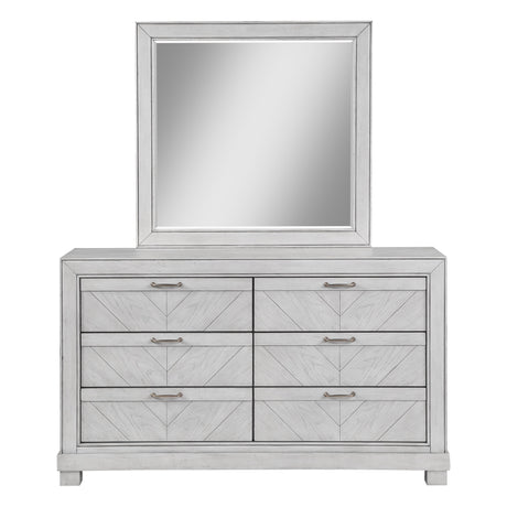  Steve Silver Furniture Montana MON900-DRMR-G Gray Dresser/Mirror IMAGE 1