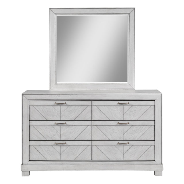  Steve Silver Furniture Montana MON900-DRMR-G Gray Dresser/Mirror IMAGE 1