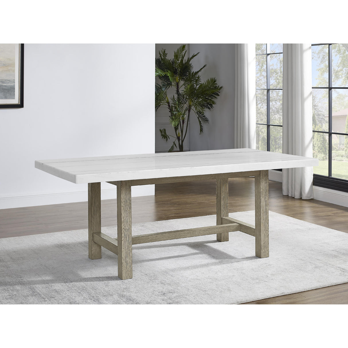  Steve Silver Furniture Carena CA500-TB-D1PC Rectangular Table IMAGE 3