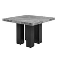  Steve Silver Furniture Camila CM540PTGPB Square Gray Marble Top Table IMAGE 1