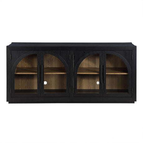  Steve Silver Furniture Magnolia MM520KSV Black Server IMAGE 1