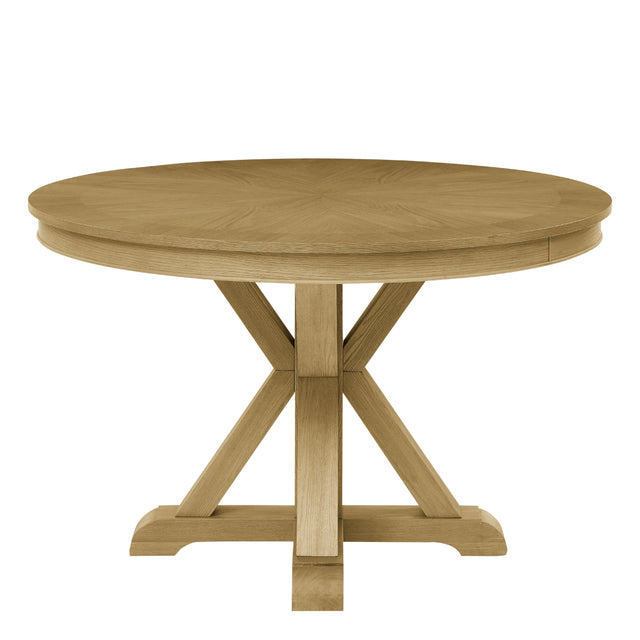  Steve Silver Furniture Rylie RL500-DB-TT Dining Table, Natural Finish IMAGE 1