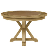  Steve Silver Furniture Rylie RL500-DB-TT-GT Dining Table with Game Top Natural IMAGE 1