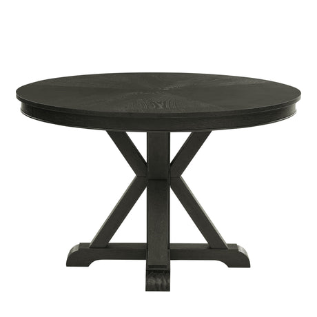  Steve Silver Furniture Rylie RL500K-DB-TT Dining Table, Black IMAGE 1