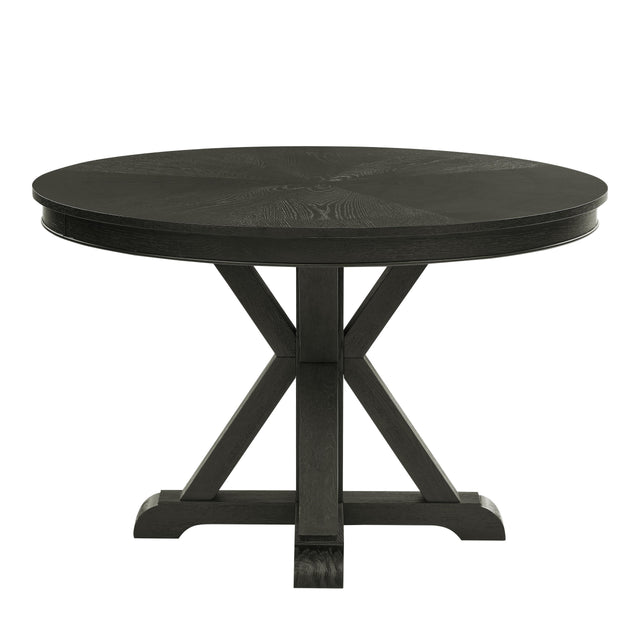  Steve Silver Furniture Rylie RL500K-DB-TT Dining Table, Black IMAGE 1