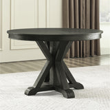  Steve Silver Furniture Rylie RL500K-DB-TT Dining Table, Black IMAGE 3