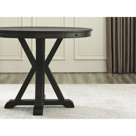  Steve Silver Furniture Rylie RL600K-PB-TT Counter Table, Black IMAGE 3