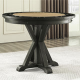  Steve Silver Furniture Rylie RL600K-PB-TT-GT Counter Table with Game Top, Black IMAGE 3