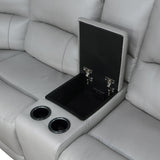  Steve Silver Furniture Alexandria ALX70629 Leather 5 pc Power Sec, Stone IMAGE 2