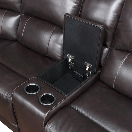  Steve Silver Furniture Alexandria ALX70629G Leather 6 pc Power Sectional IMAGE 2