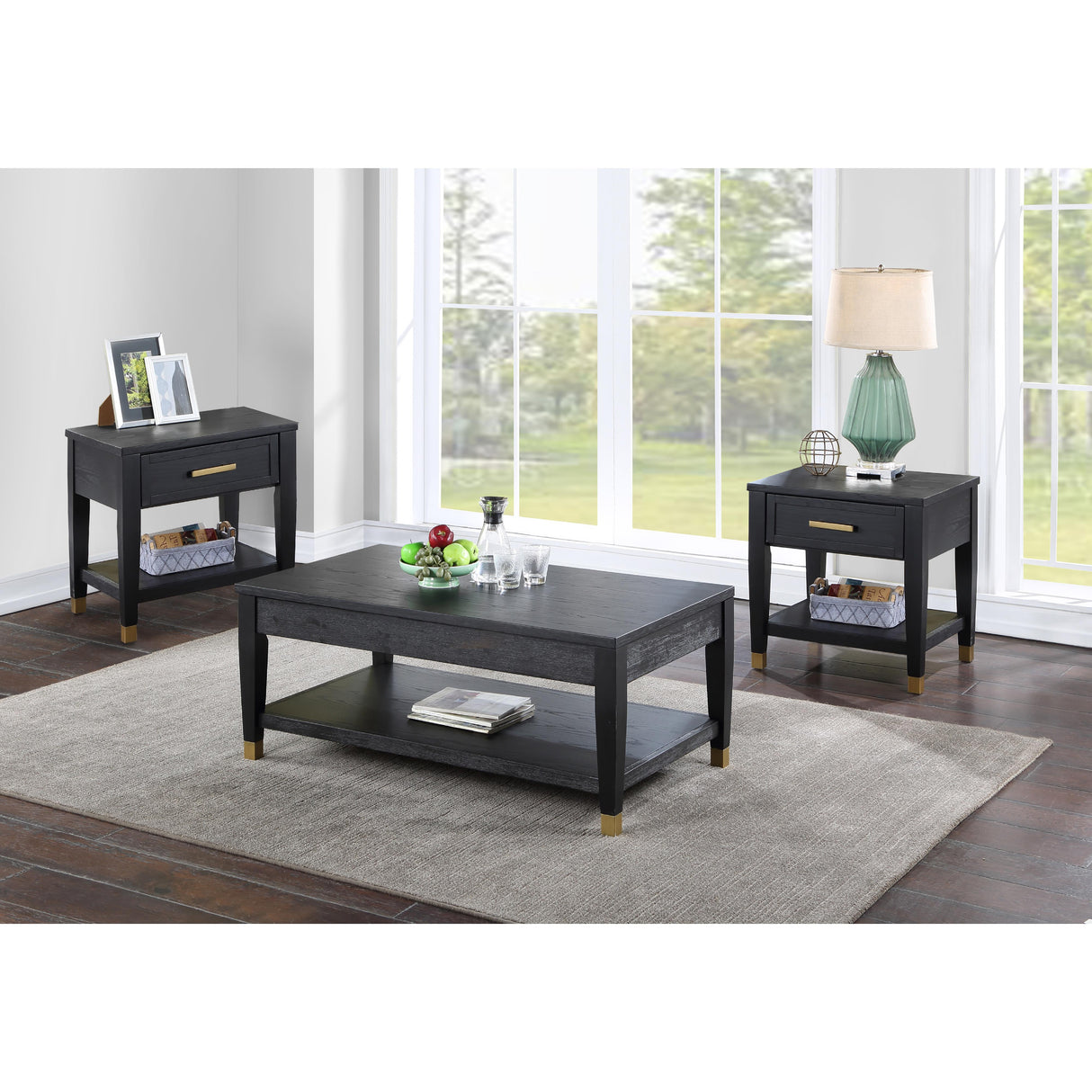  Steve Silver Furniture Yves YS1002E3PC 3PC Set IMAGE 2