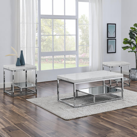  Steve Silver Furniture Aston AS200-2E-3PC-W 3pcs Occasional Set (1C+2E) IMAGE 3