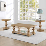  Steve Silver Furniture Dory DY200T-2ER-3PC 3-Piece Round End Table Set, Sand IMAGE 3