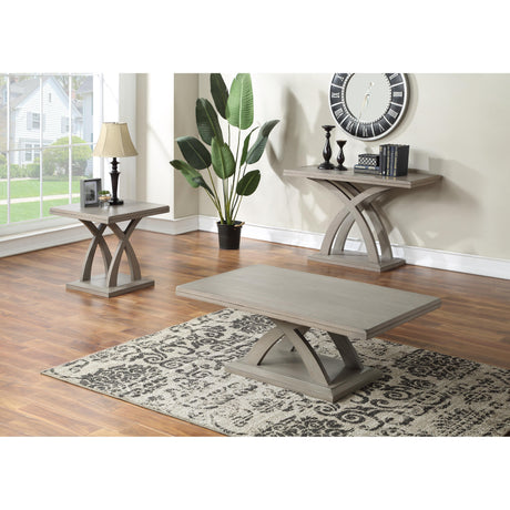  Steve Silver Furniture Jocelyn JC200SEC3PC Grey Sofa End Coffee Table IMAGE 3