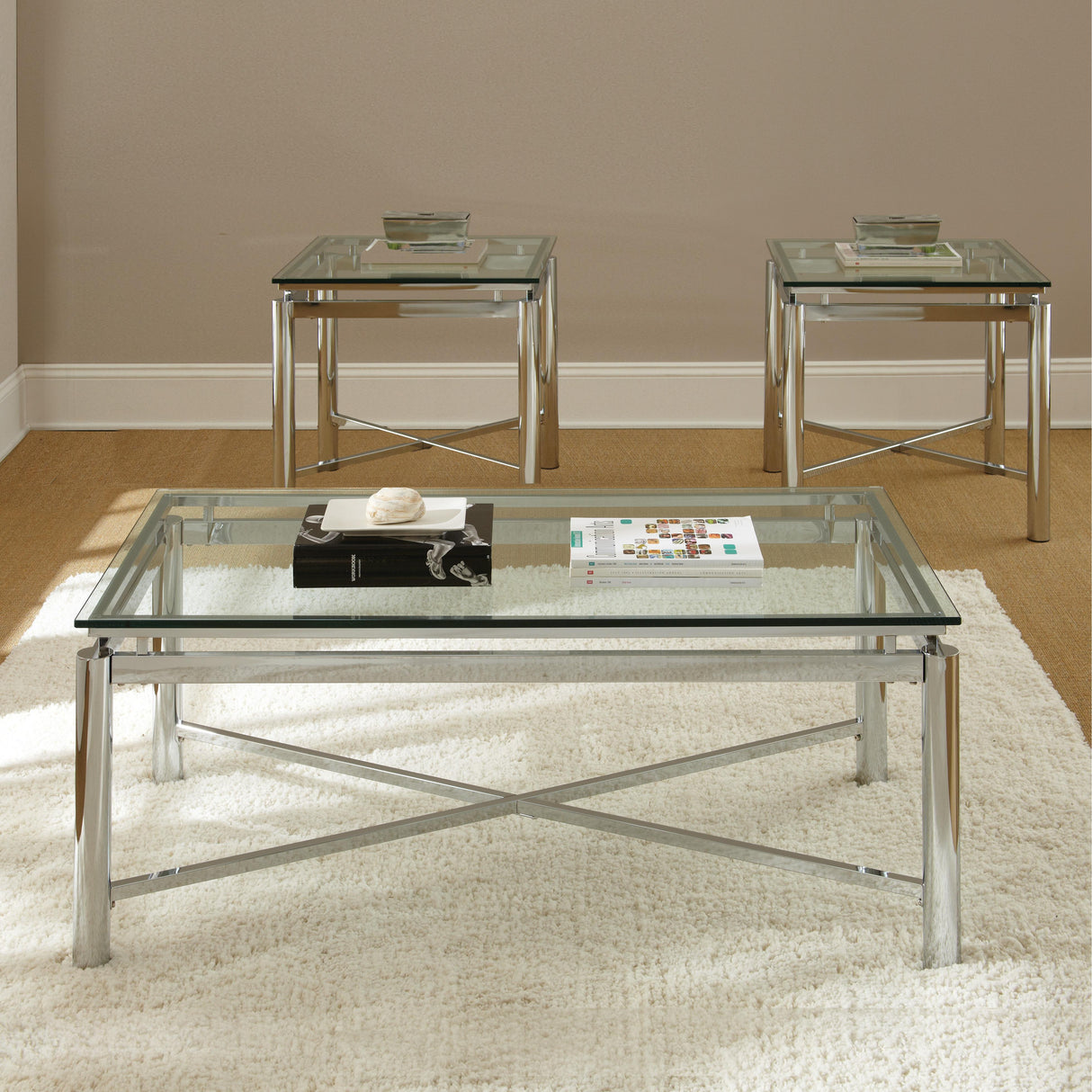  Steve Silver Furniture Nova NV100-2E-3PC Occasional Set (C+2E) IMAGE 2