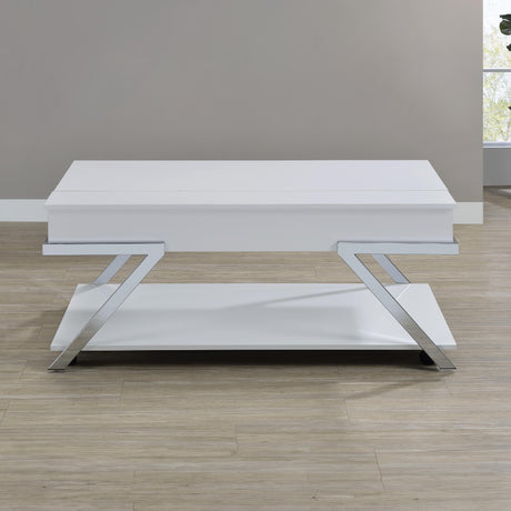  Steve Silver Furniture Zena ZN300WCL Lift-Top Cocktail Table w/Casters IMAGE 3