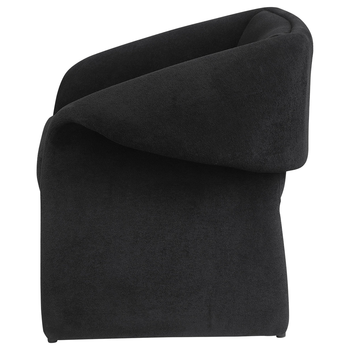  Coaster Furniture Ramsey 907524 Upholstered Sloped Arm Accent Chair - Black IMAGE 5