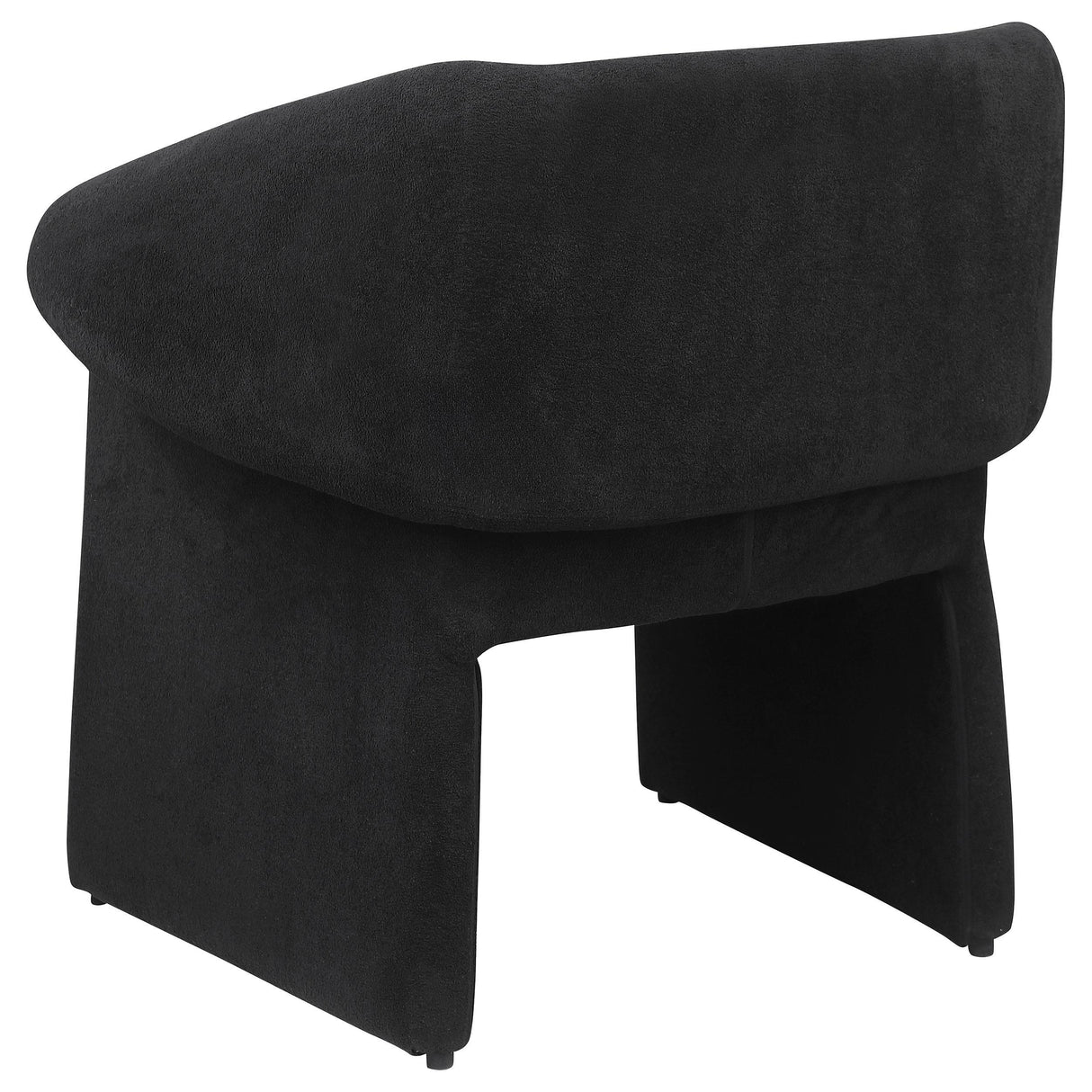  Coaster Furniture Ramsey 907524 Upholstered Sloped Arm Accent Chair - Black IMAGE 6