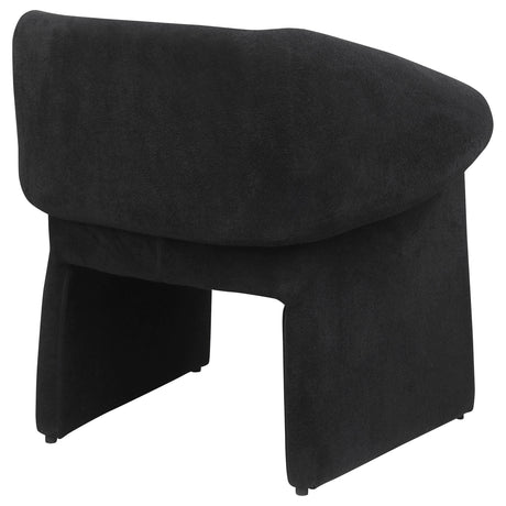  Coaster Furniture Ramsey 907524 Upholstered Sloped Arm Accent Chair - Black IMAGE 7