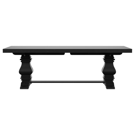  Coaster Furniture Florence 115531 126-inch Extension Dining Table - Distressed Black IMAGE 5