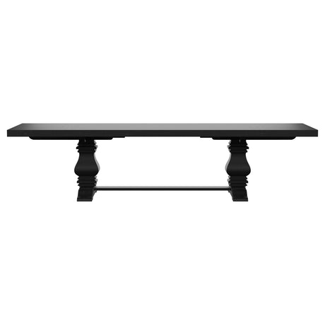  Coaster Furniture Florence 115531 126-inch Extension Dining Table - Distressed Black IMAGE 6