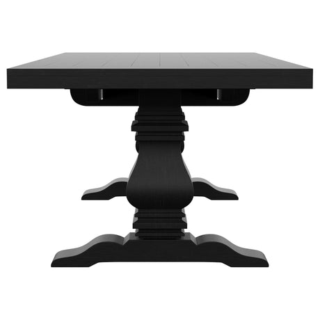  Coaster Furniture Florence 115531 126-inch Extension Dining Table - Distressed Black IMAGE 9
