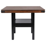  Coaster Furniture Patterson 108888 60-inch Counter Height Dining Table - Mango Oak IMAGE 4