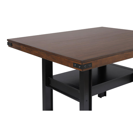  Coaster Furniture Patterson 108888 60-inch Counter Height Dining Table - Mango Oak IMAGE 5