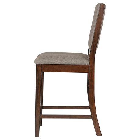  Coaster Furniture Patterson 108889 Upholstered Counter Chair - Mango Oak IMAGE 5