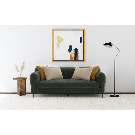  Coaster Furniture Jade 509131 Chenille Upholstered Modern Track Arm Sofa - Green IMAGE 8