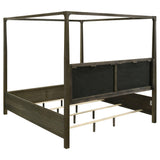 Coaster Furniture Gran Park 224931KW California King Four Poster Canopy Bed - Dark Cocoa IMAGE 4