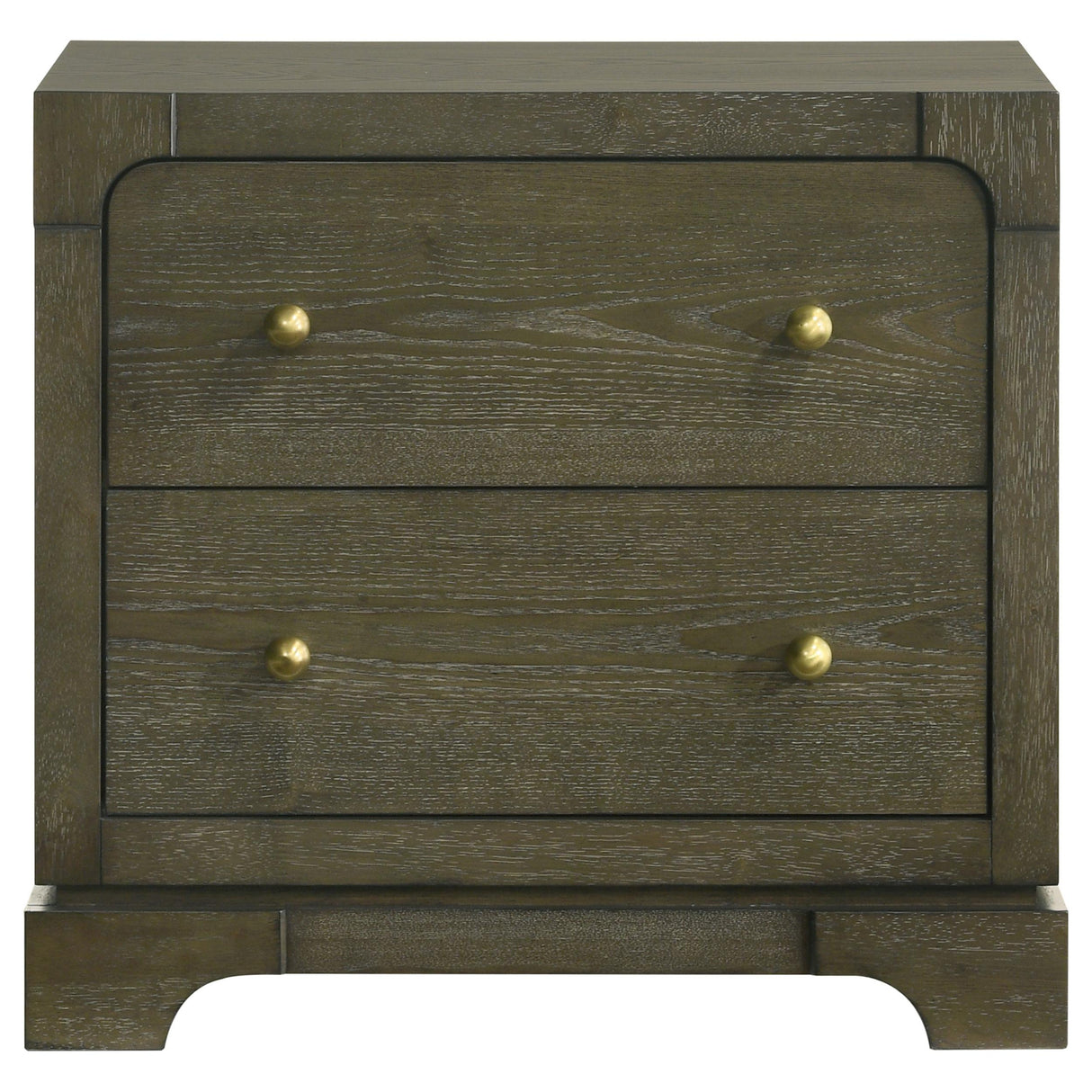  Coaster Furniture Gran Park 224932 2-Drawer Nightstand Bedside Table - Dark Cocoa IMAGE 3
