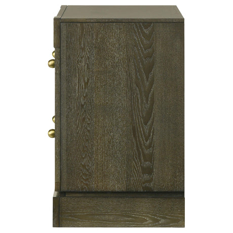  Coaster Furniture Gran Park 224932 2-Drawer Nightstand Bedside Table - Dark Cocoa IMAGE 5